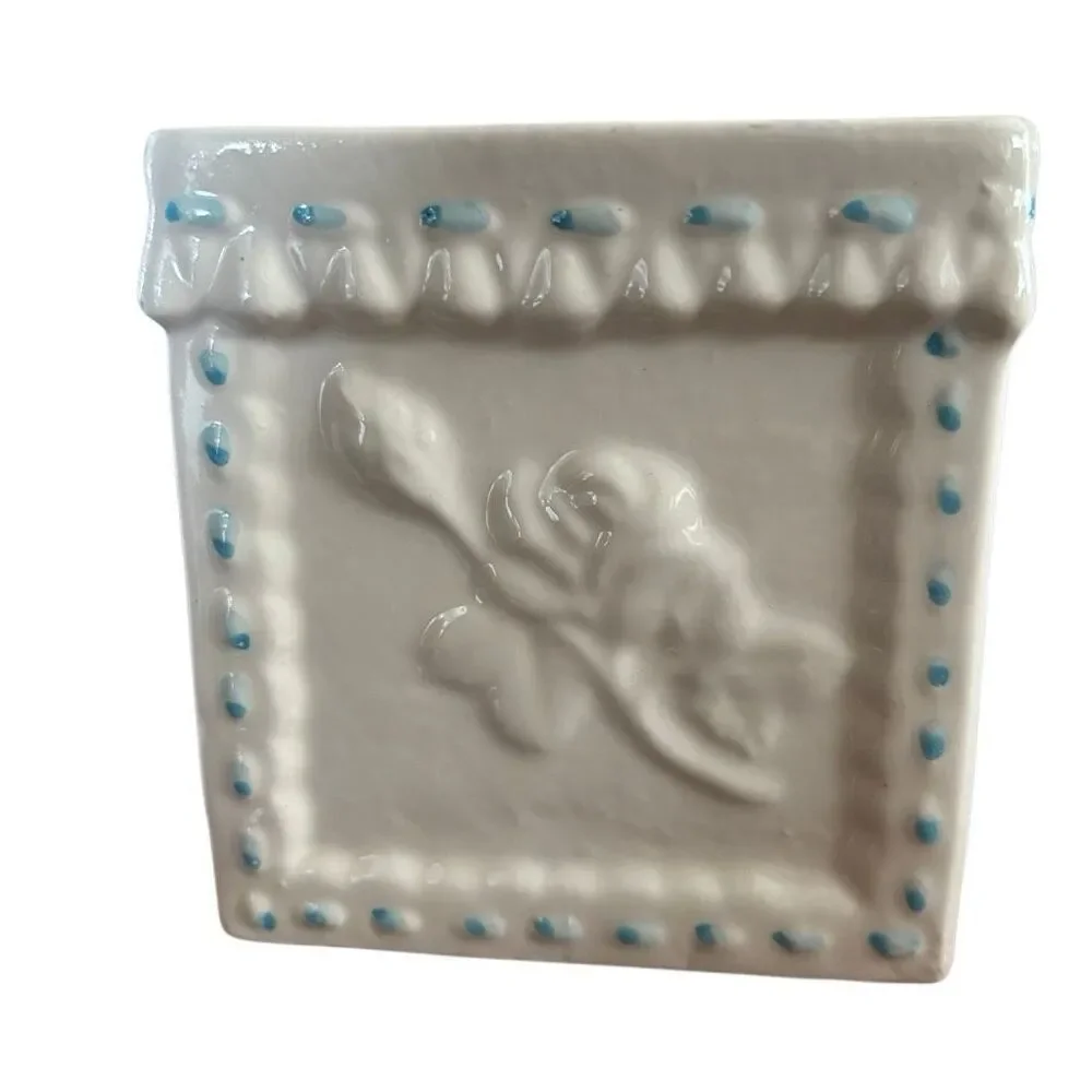 Nursery Baby Block Ceramic Planter